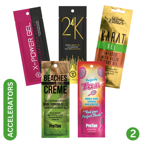 Sunbed accelerator sachet - accelerator,
